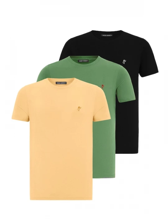 Foto van product Jacey Quinn Shirt geel / groen / rood / zwart / wit