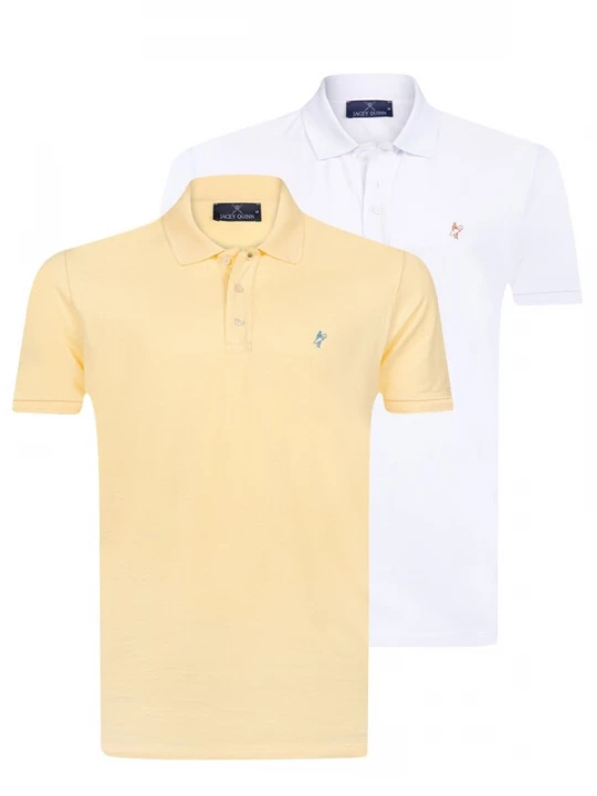 Foto van product Jacey Quinn Shirt geel / wit