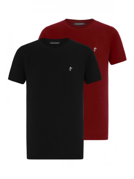 Foto van product Jacey Quinn Shirt kersrood / zwart / wit