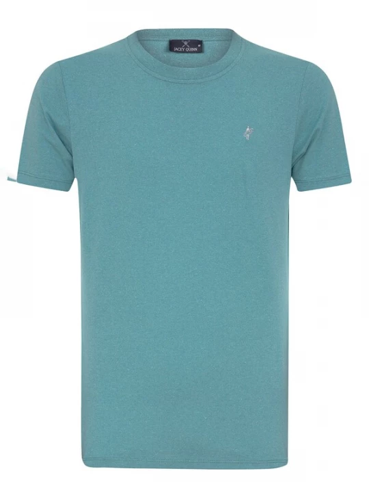 Foto van product Jacey Quinn Shirt lichtgrijs / jade groen / lichtgroen