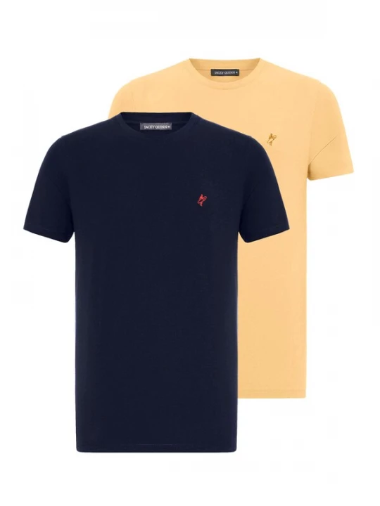 Foto van product Jacey Quinn Shirt nachtblauw / geel / rood