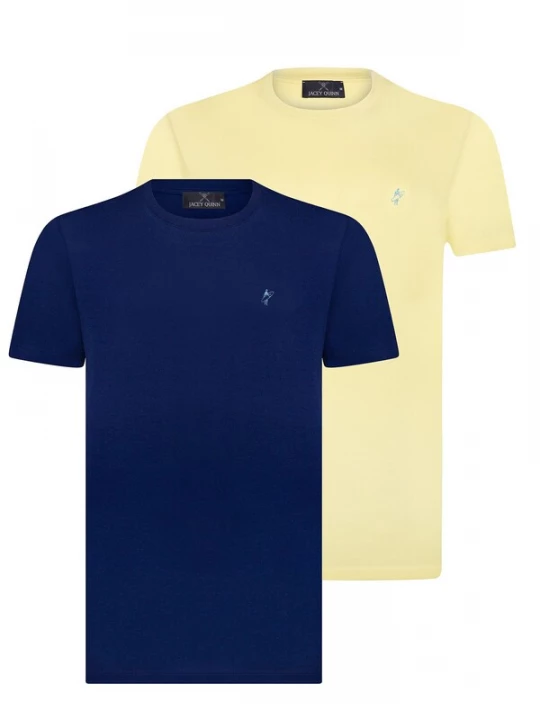 Foto van product Jacey Quinn Shirt navy / geel