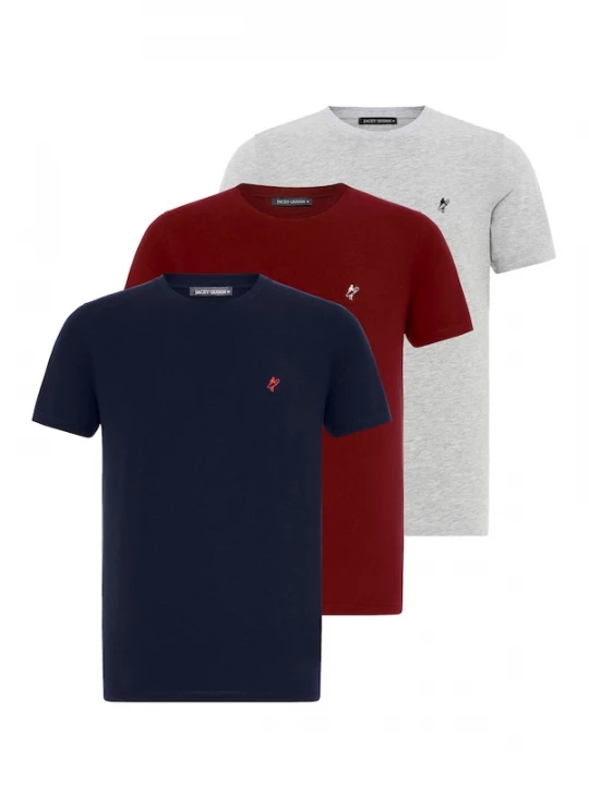Foto van product Jacey Quinn Shirt navy / grijs gemêleerd / bordeaux / wit