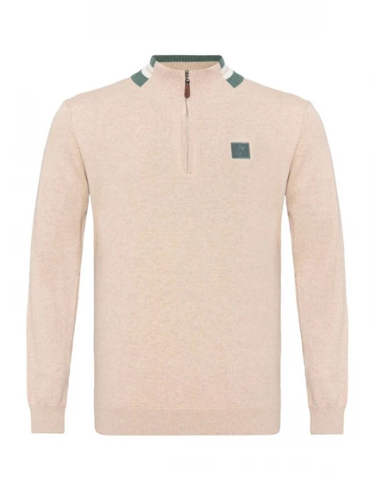 Foto van product Jacey Quinn Trui beige gemêleerd / grijs