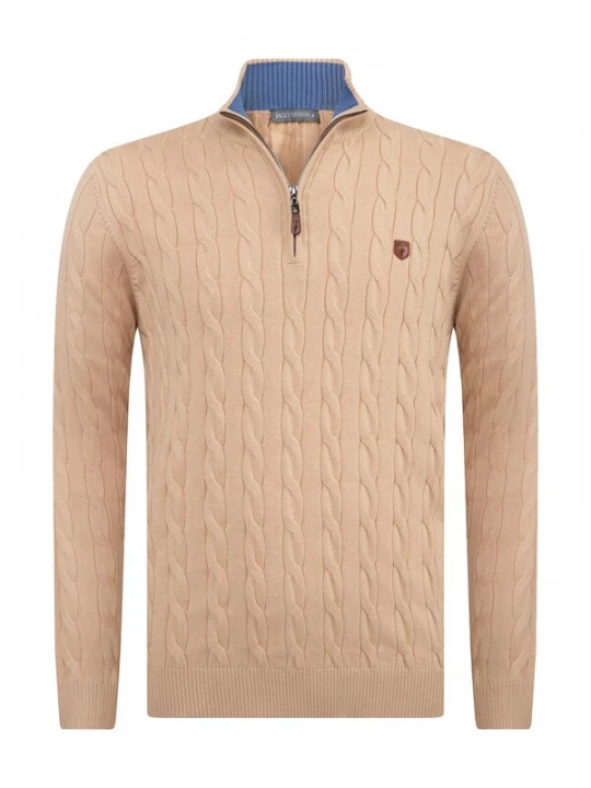 Foto van product Jacey Quinn Trui sand / blauw