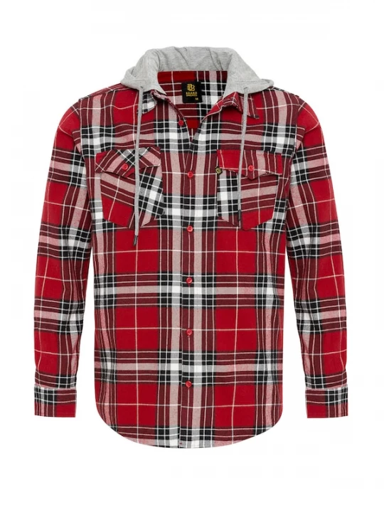Foto van product Jacey Quinn Tussenjas grijs / rood / wit