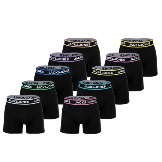 Foto van product JACK & JONES Boxershorts aqua / roestbruin / abrikoos / rood / zwart
