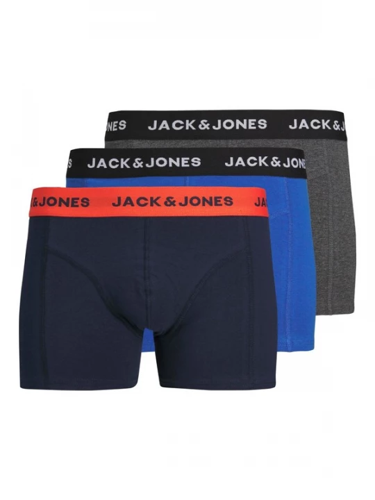Foto van product JACK & JONES Boxershorts blauw / navy / grijs gemêleerd / zwart