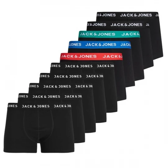 Foto van product JACK & JONES Boxershorts blauw / rood / zwart / wit