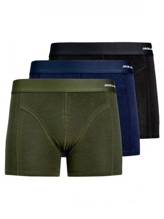 Foto van product JACK & JONES Boxershorts donkerblauw / donkergroen / zwart