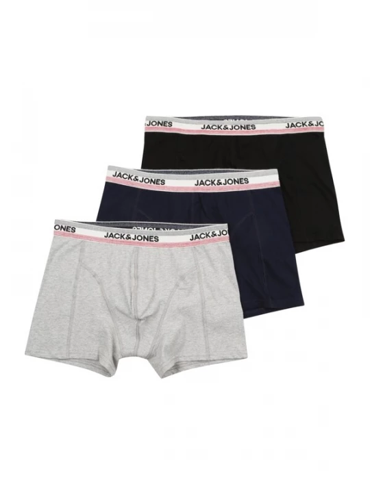 Foto van product JACK & JONES Boxershorts donkerblauw / lichtgrijs / gemengde kleuren / zwart