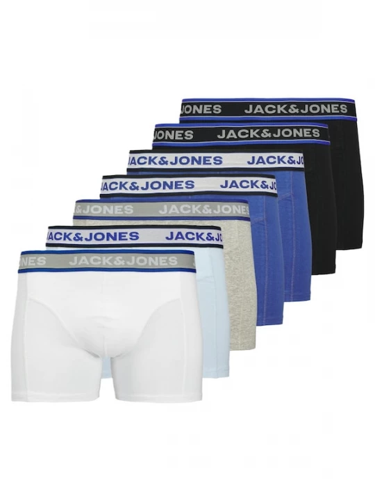 Foto van product JACK & JONES Boxershorts 'Hudson' blauw / lichtgrijs / gemengde kleuren / zwart / wit
