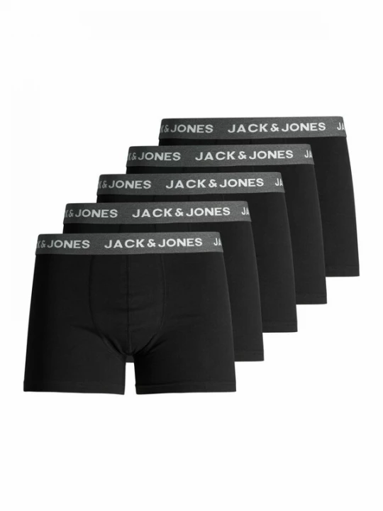 Foto van product JACK & JONES Boxershorts 'Huey' grijs / zwart / wit