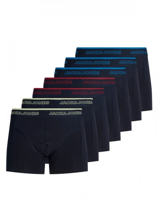 Foto van product JACK & JONES Boxershorts 'JACADRIAN' navy / aqua / pasteelgeel / rood