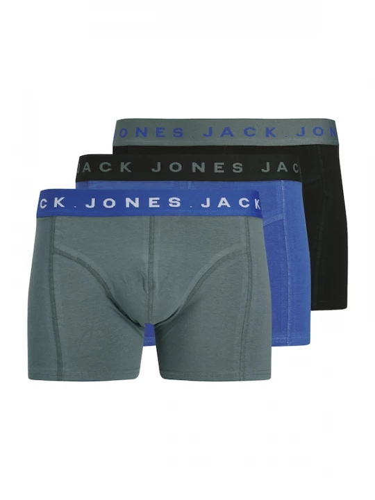 Foto van product JACK & JONES Boxershorts 'JACBENNETT' blauw / grijs / zwart
