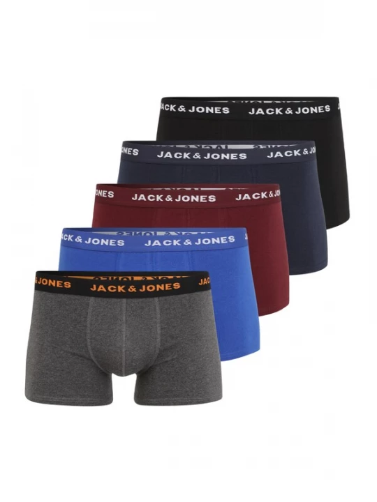 Foto van product JACK & JONES Boxershorts 'JACBlack Friday' marine / donkergrijs / karmijnrood / zwart