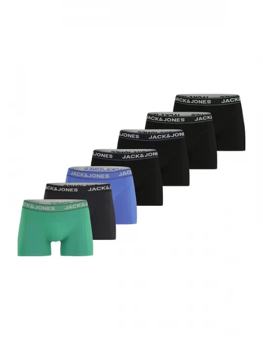 Foto van product JACK & JONES Boxershorts 'JACBlume' opaal / grijs / grasgroen / zwart