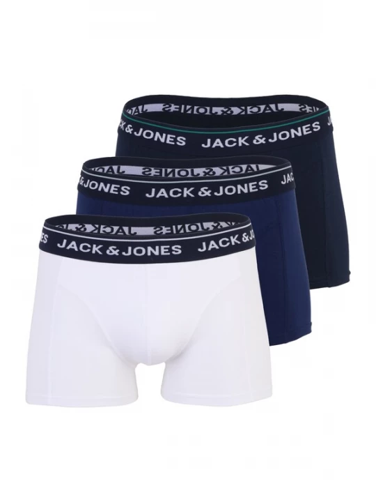 Foto van product JACK & JONES Boxershorts 'JACBRANCO' marine / zwart / wit