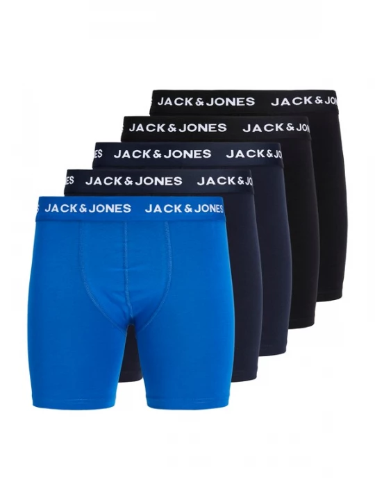 Foto van product JACK & JONES Boxershorts 'JACCARL' navy / hemelsblauw / zwart / wit