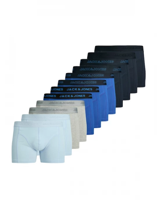 Foto van product JACK & JONES Boxershorts 'JACCooper' blauw / marine / lichtblauw / grijs gemêleerd