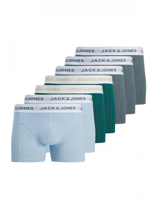 Foto van product JACK & JONES Boxershorts 'JACDean' lichtblauw / basaltgrijs / smaragd