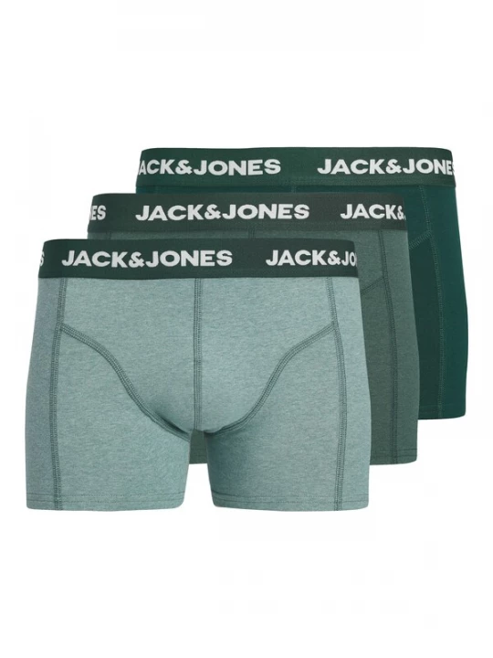 Foto van product JACK & JONES Boxershorts 'JACFax' mintgroen / donkergroen / groen gemêleerd / wit