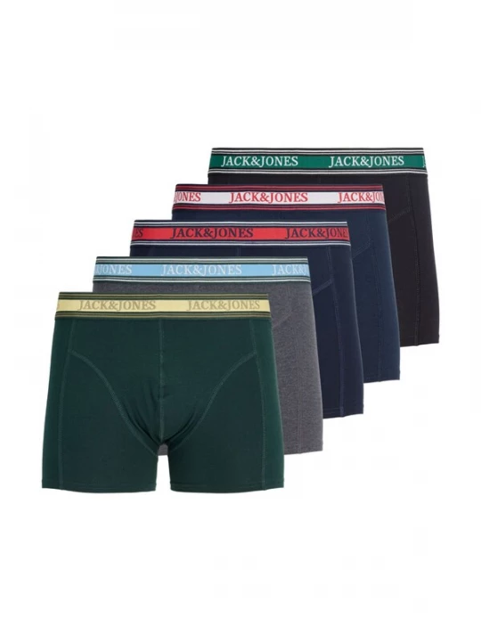Foto van product JACK & JONES Boxershorts 'JACFAZE' navy / grijs gemêleerd / spar / zwart