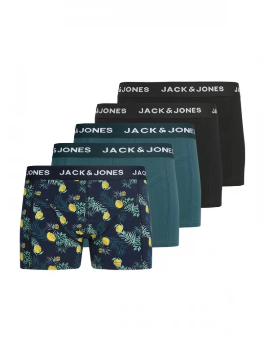 Foto van product JACK & JONES Boxershorts 'JACJAKE' marine / navy / geel / zwart