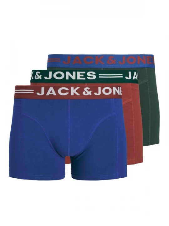 Foto van product JACK & JONES Boxershorts 'JACLICHFIELD' blauw / groen / bloedrood / wit