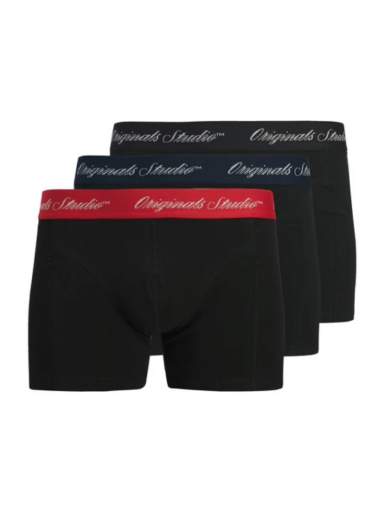 Foto van product JACK & JONES Boxershorts 'JACNORREBRO' donkerblauw / rood / zwart