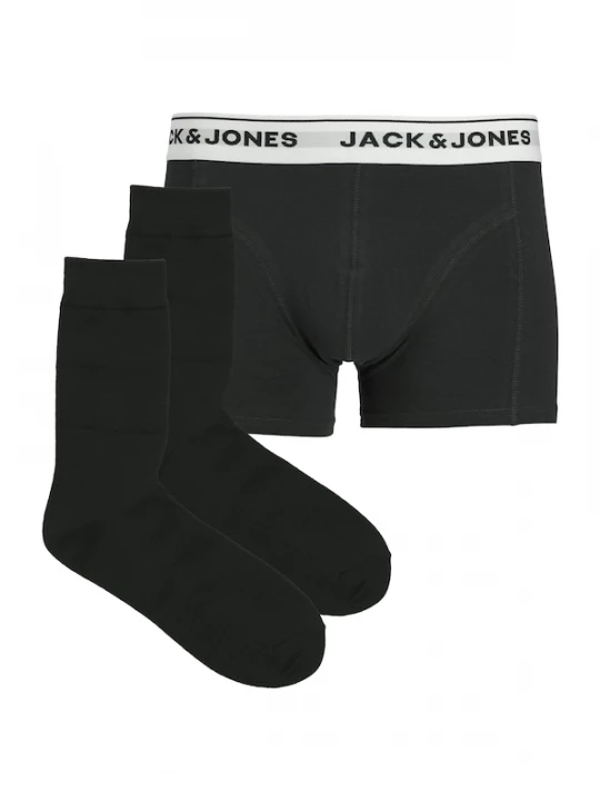 Foto van product JACK & JONES Boxershorts 'JACORDINARY' lichtgrijs / zwart / wit