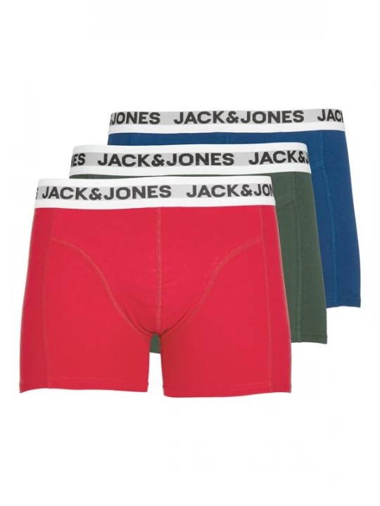 Foto van product JACK & JONES Boxershorts 'JACRikki' rood / zwart / wit