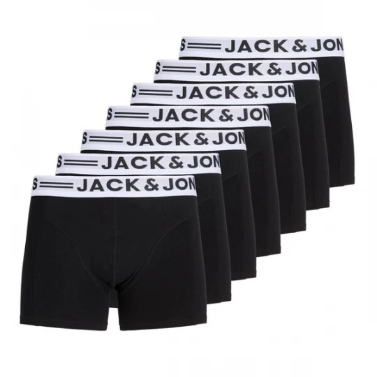 Foto van product JACK & JONES Boxershorts 'JACSENSE' zwart / wit