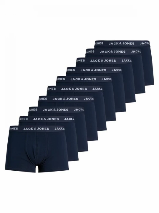 Foto van product JACK & JONES Boxershorts 'JACSOLID' navy / wit