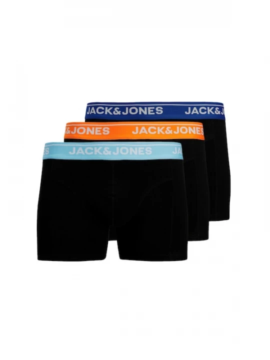 Foto van product JACK & JONES Boxershorts 'JACTheodore' lichtblauw / donkerblauw / oranje / zwart