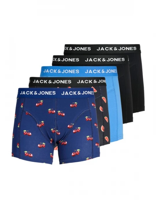 Foto van product JACK & JONES Boxershorts 'JACTHOR' marine / azuur / zwart / wit