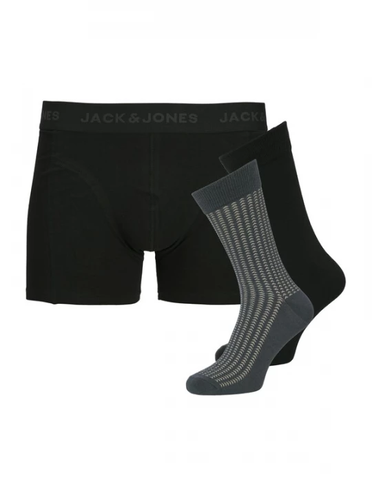 Foto van product JACK & JONES Boxershorts 'JACTRENT' crème / donkergrijs / zwart