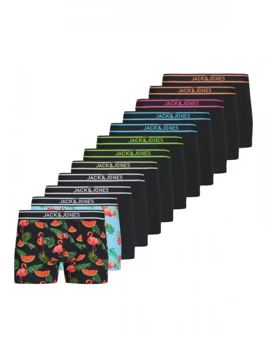 Foto van product JACK & JONES Boxershorts 'JACWatermelon' lichtblauw / oranje / zwart / wit