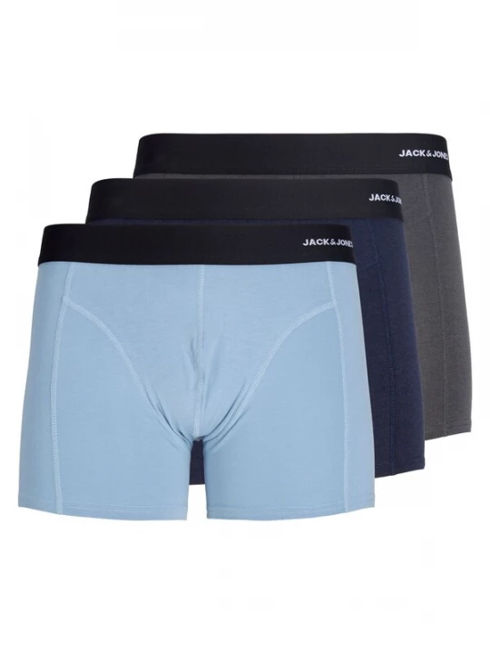 Foto van product JACK & JONES Boxershorts 'JWHPhilip' navy / duifblauw / grijs