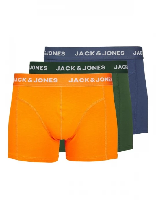 Foto van product JACK & JONES Boxershorts 'Kex' donkerblauw / donkergroen / oranje / wit