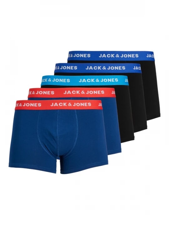Foto van product JACK & JONES Boxershorts 'Lee' blauw / azuur / vuurrood / zwart