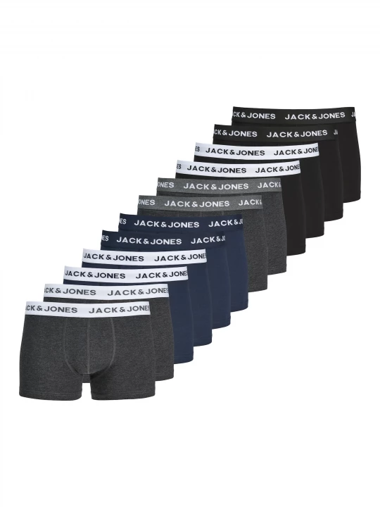 Foto van product JACK & JONES Boxershorts marine / grijs / zwart / wit