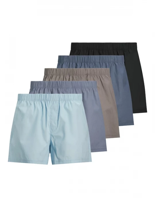 Foto van product JACK & JONES Boxershorts 'Milano' duifblauw / lichtblauw / grijs / rookgrijs / zwart