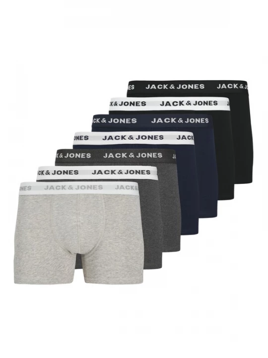 Foto van product JACK & JONES Boxershorts navy / grafiet / lichtgrijs / zwart