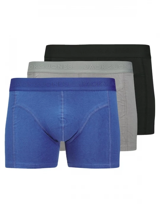 Foto van product JACK & JONES Boxershorts 'Ordinary' blauw / grijs / zwart