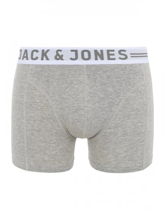 Foto van product JACK & JONES Boxershorts 'Sense' lichtgrijs / donkergrijs / grijs gemêleerd / wit