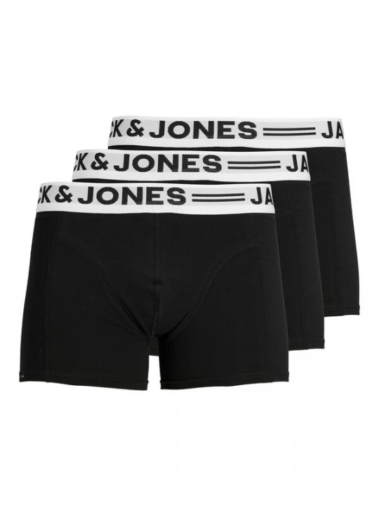 Foto van product JACK & JONES Boxershorts 'Sense' lichtgrijs / zwart / wit