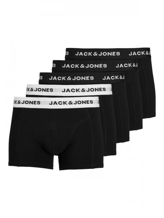 Foto van product JACK & JONES Boxershorts 'Solid' zwart / wit