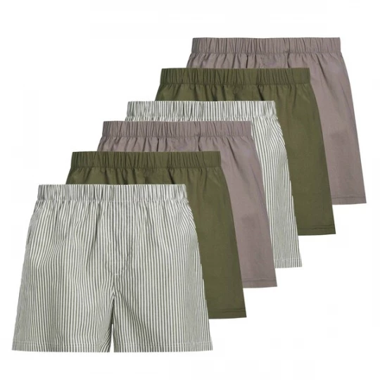 Foto van product JACK & JONES Boxershorts taupe / groen / olijfgroen / wit
