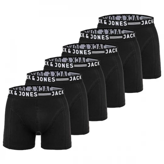 Foto van product JACK & JONES Boxershorts zwart / wit